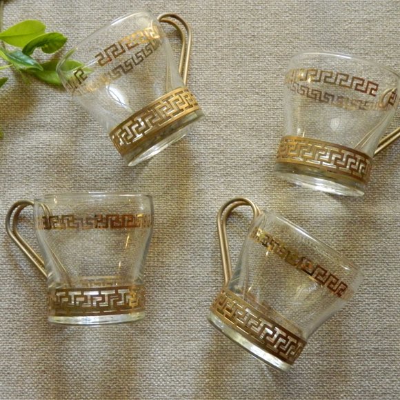 Vintage Art Deco Glasses with Caddy - Picture 6 of 8